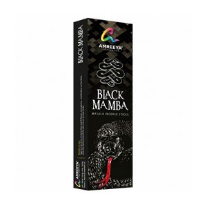 عود دست‌ساز آمریا مدل بلک مامبا مار BLACK MAMBA رایحه ادکلن بسته 30 عددی