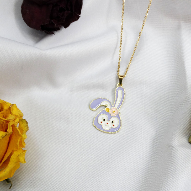 گردنبند دخترانه مدل خرگوش جذاب کد GZ-Beh-26