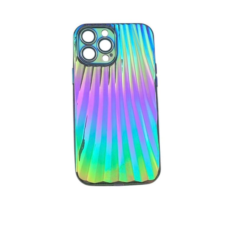 کاور طرح هفت رنگ‌  مدل هولوگرامی  کد 008  مناسب برای گوشی موبایل اپل  Iphone 14 promax