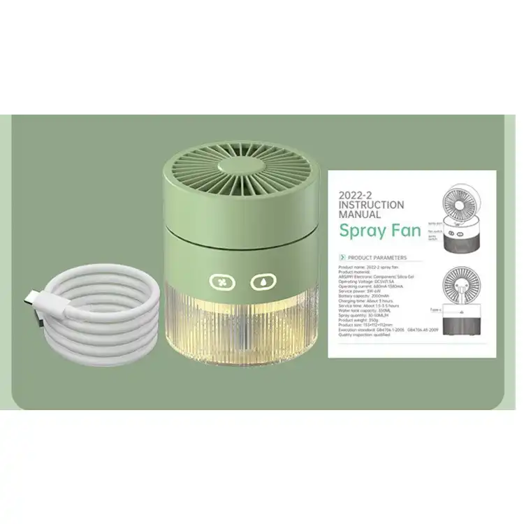 پنکه USB مدل بخور سرد کد 2022-2 spray fan