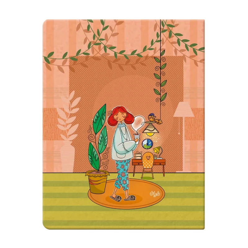 دفتر کلاسوری 80 برگ دایان مدل حاشیه دار کد 8-423