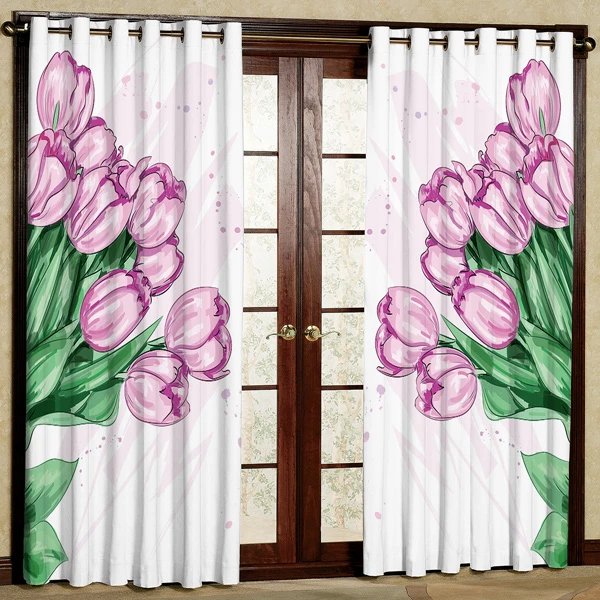 پرده مدل پانچی کد 6674 سایز 280x140 سانتی متر