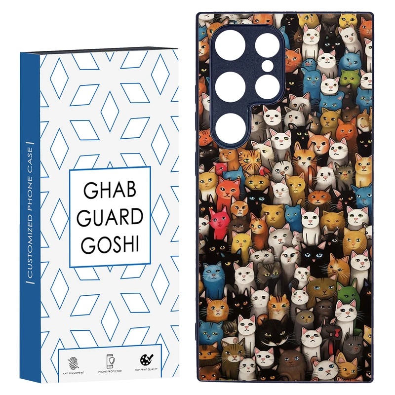 کاور قاب گارد گوشی طرح گربه کد TPU-293 مناسب برای گوشی موبایل سامسونگ Galaxy S24 ULTRA