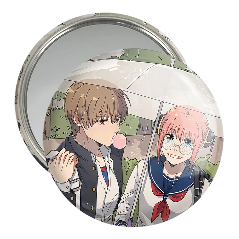 آینه جیبی خندالو مدل کاگورا و اوکیتا انیمه گینتاما  کد 12958