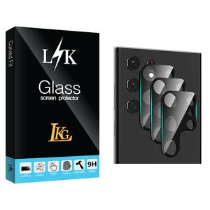 محافظ لنز دوربین ال کا جی مدل LK Glass SFLL مناسب برای گوشی موبایل سامسونگ Galaxy S22 ULTRA بسته سه عددی