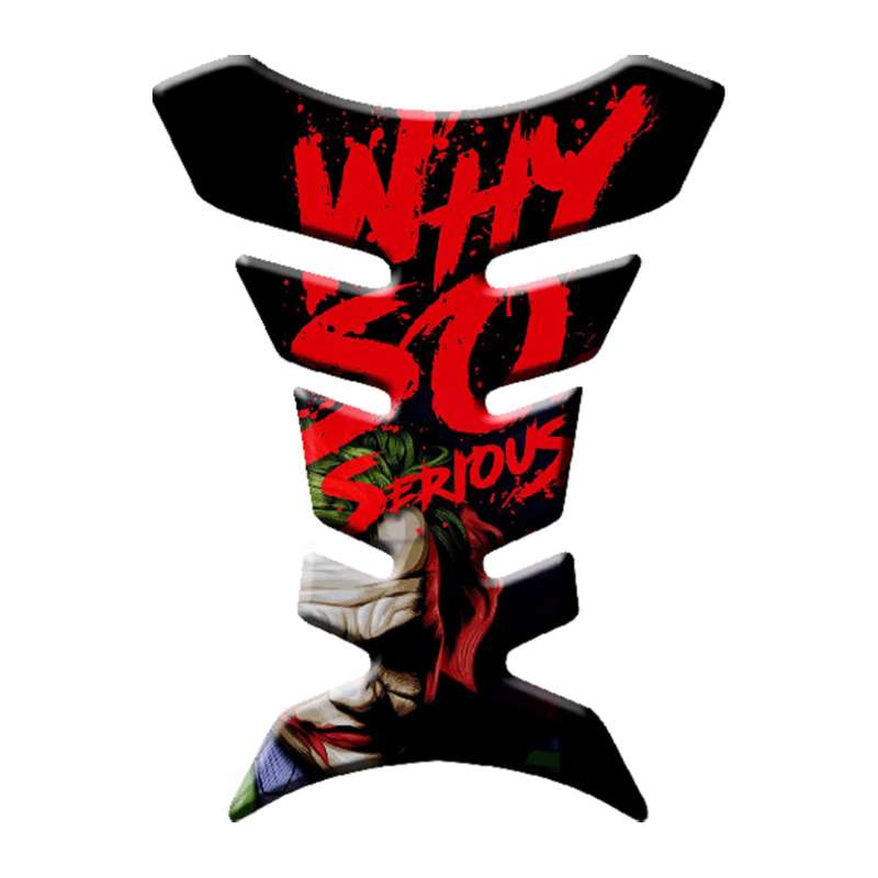 برچسب باک موتور سیکلت رایسان طرح Why so serious کد SM008