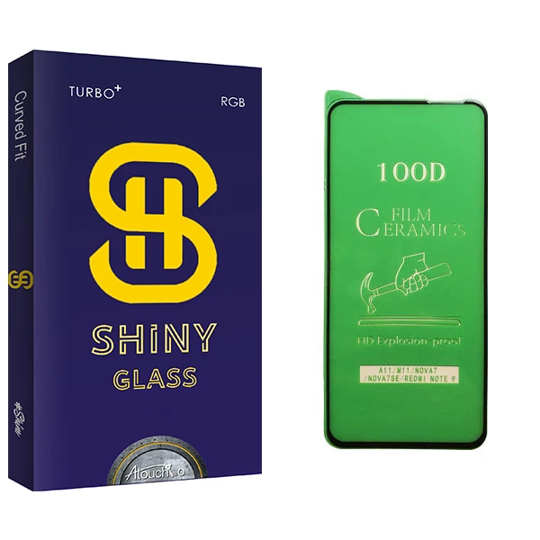 محافظ صفحه نمایش سرامیکی آتوچبو مدل Shiny Glass مناسب برای گوشی موبایل شیائومی Redmi Note 9
