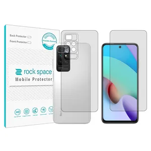 Rockspace HyGEL transparent screen protector suitable for Xiaomi Redmi 10 2022 mobile phone with back protector