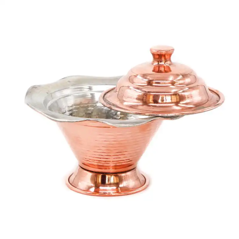 قندان مسی طرح لاله کد ma131