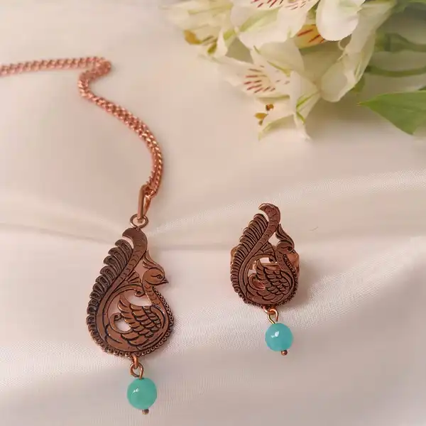 نیم ست زنانه مدل طاووس کد JW379
