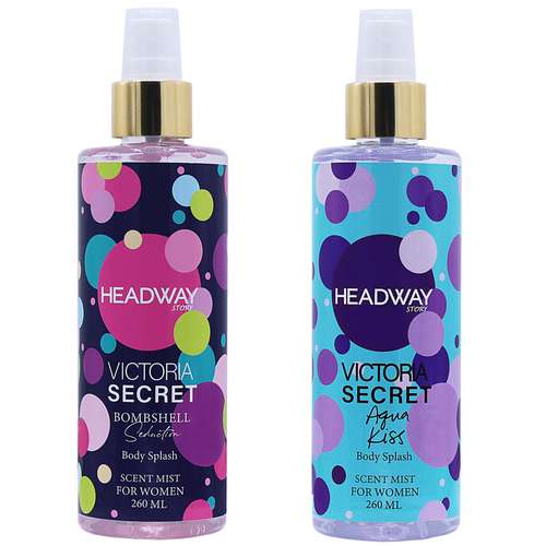 بادی اسپلش زنانه هدوی استوری سری ویکتوریا سکرت مدل Bombshell Seduction حجم 260 میلی لیتر مجموعه 2 عددی