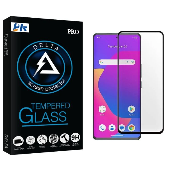 محافظ صفحه نمایش شیشه ای پی کی مدل Delta2 Full مناسب برای گوشی موبایل داریا Bond 5G UAE edition