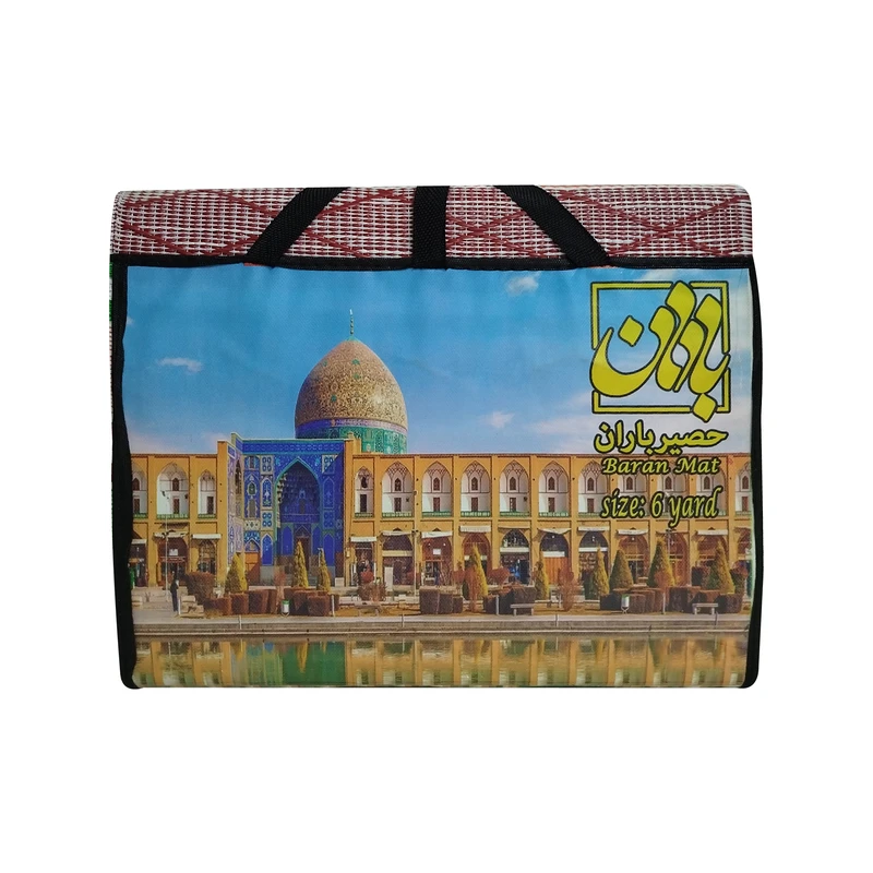 زیرانداز سفری باران مدل حصیری سایز 275 * 175 سانتی متر