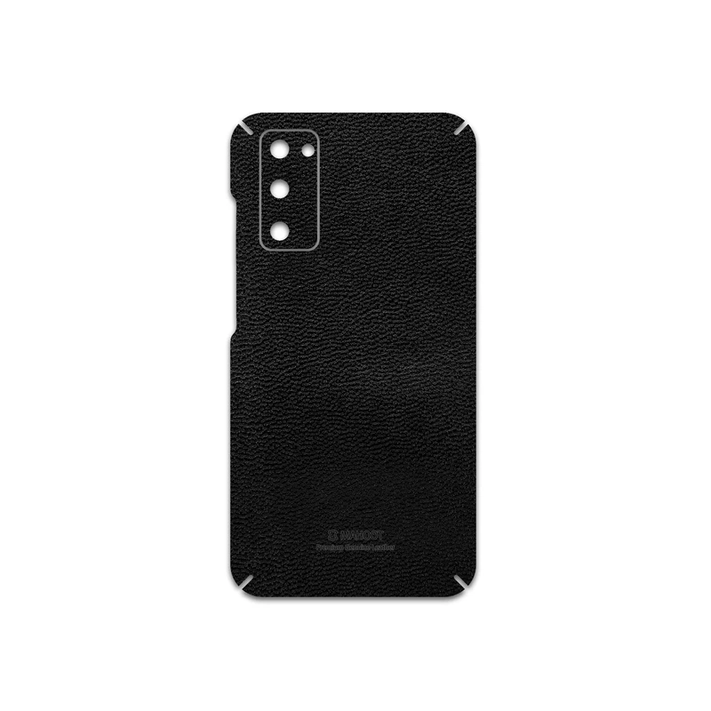 برچسب پوششی ماهوت مدل Black-Leather مناسب برای گوشی موبایل سامسونگ Galaxy S20 FE