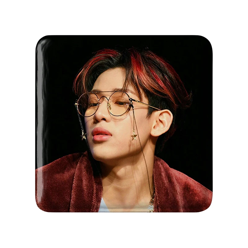 مگنت خندالو طرح بم بم گروه گات سون GOT7  مدل مربعی کد 20941
