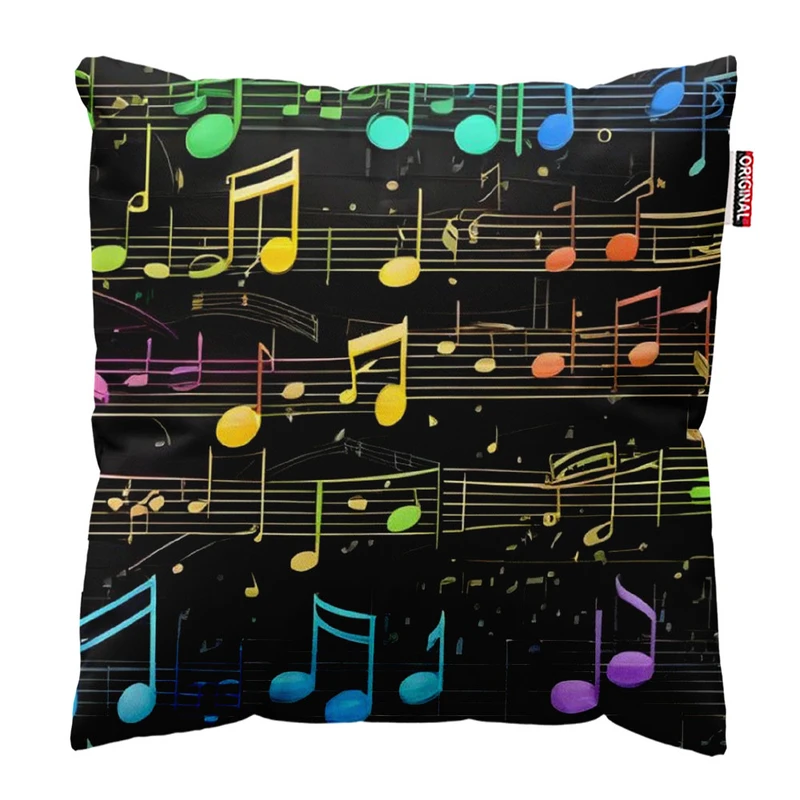 کوسن پاد آفرین طرح موسیقی کد 5119 سایز 30*30 سانتی متر 