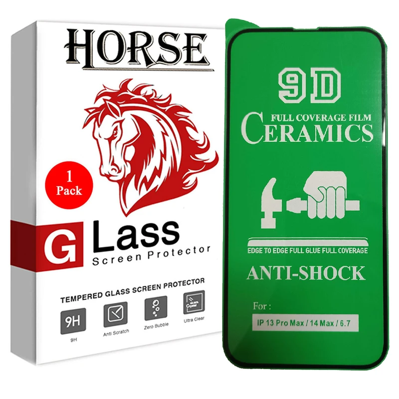  محافظ صفحه نمایش سرامیکی هورس مدل CRM14 مناسب برای گوشی موبایل اپل  iPhone 14 Plus / 13 Pro Max