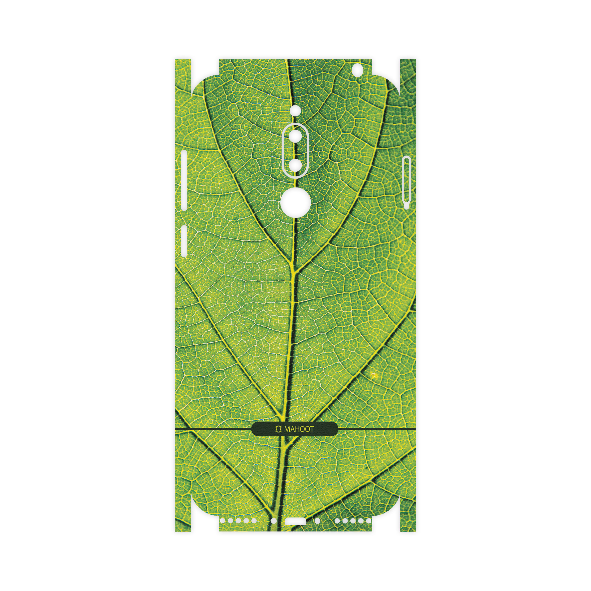 برچسب پوششی ماهوت مدل Leaf-Texture-FullSkin  مناسب برای گوشی موبایل میزو M6T