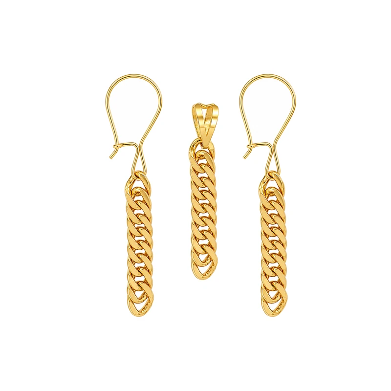 نیم ست طلا 18 عیار زنانه مان گالری مدل کارتیه کلاسیک کد HS01-0005700