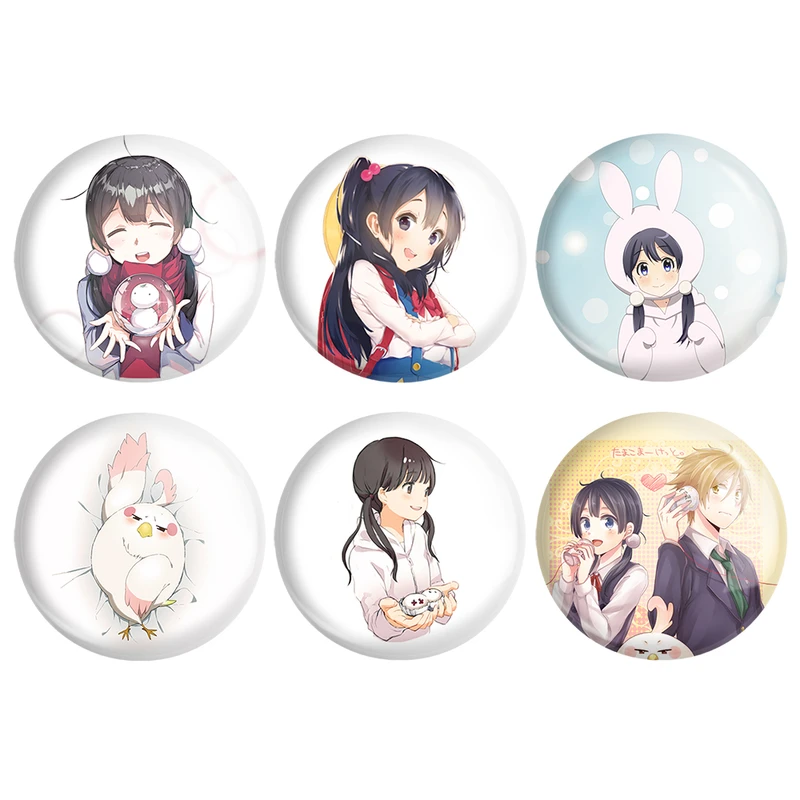 مگنت خندالو طرح انیمه فروشگاه تاماکو Tamako Market کد 1378B مجموعه 6 عددی