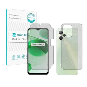 Rockspace HyMTT Matte screen protector suitable for Realme C35 mobile phone along with the back protector