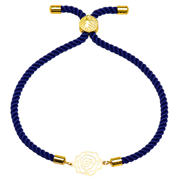 دستبند طلا 18 عیار دخترانه کرابو طرح گل رز مدل Krd1480