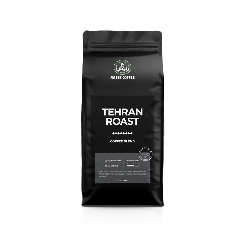 دانه قهوه تهران روست رئیس - 1 کیلوگرم