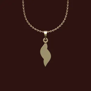 گردنبند طلا 18 عیار زنانه مدوپد مدل هندسی کد W2-1-1151