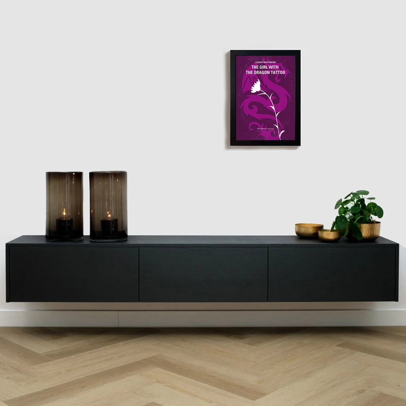 تابلو مدل فیلم دختری با تتوی اژدها the girl with the dragon tattoo B364