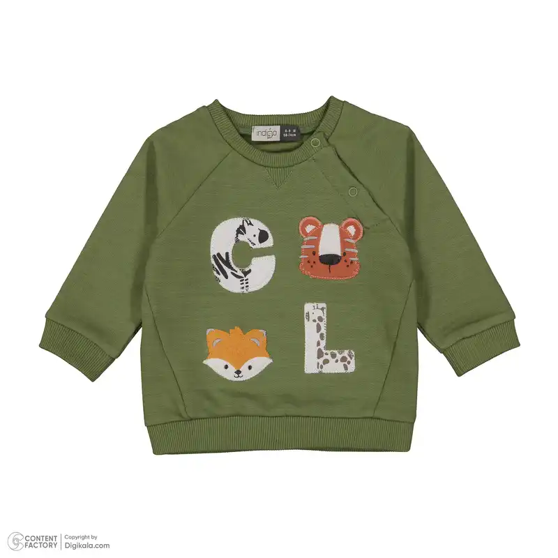 ست سویشرت و شلوار نوزادی ایندیگو مدل 23229