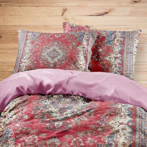 سرویس روتختی مدوپد طرح فرش همدان مدل C-Hamedan33 یک نفره 4 تکه