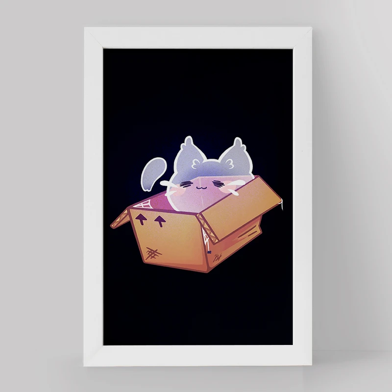 تابلو خندالو مدل گربه حیوانات بامزه کد 21053