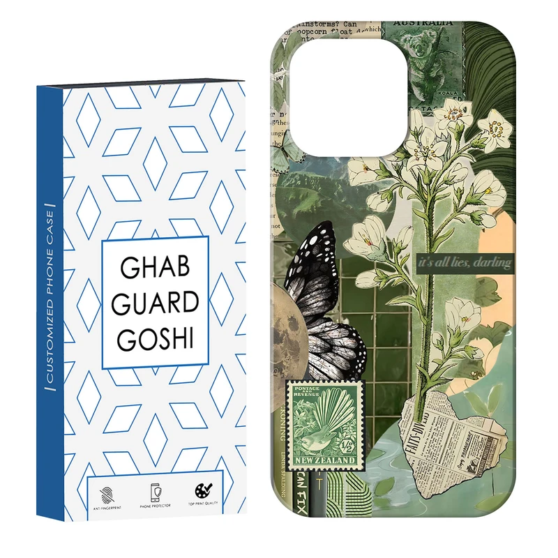 کاور قاب گارد گوشی طرح  گل کد Dimo-677 مناسب برای گوشی موبایل اپل IPHONE 14 PRO   