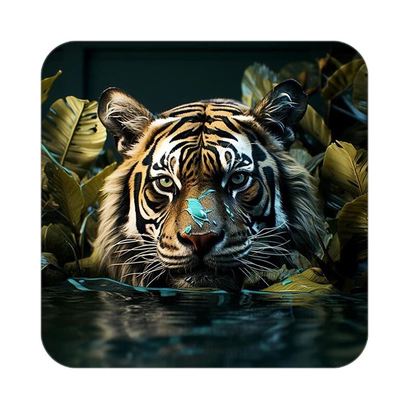 زیر لیوانی کاکتی طرح شیر مدل mp24050