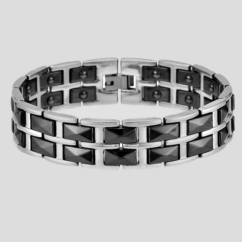 دستبند مغناطیسی مدل hematite کد 1m دستبند مغناطیسی مدل hematite کد 1m