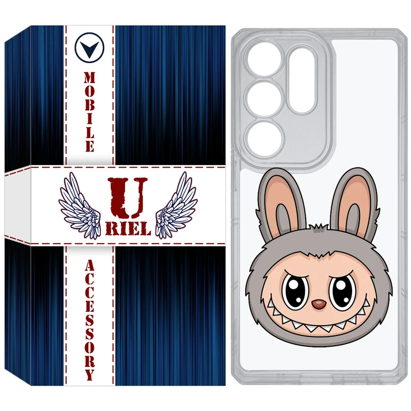 کاور یوریل مدل Clear کد 114 طرح لبوبو Labubu مناسب برای گوشی موبایل سامسونگ Galaxy S25 Ultra