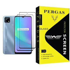 Waily Nice Pergas Glass MIX002 Screen Protector For Realme C25 Pack Of 2