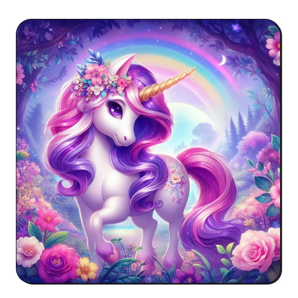 زیر لیوانی طرح تک شاخ کد nzl322