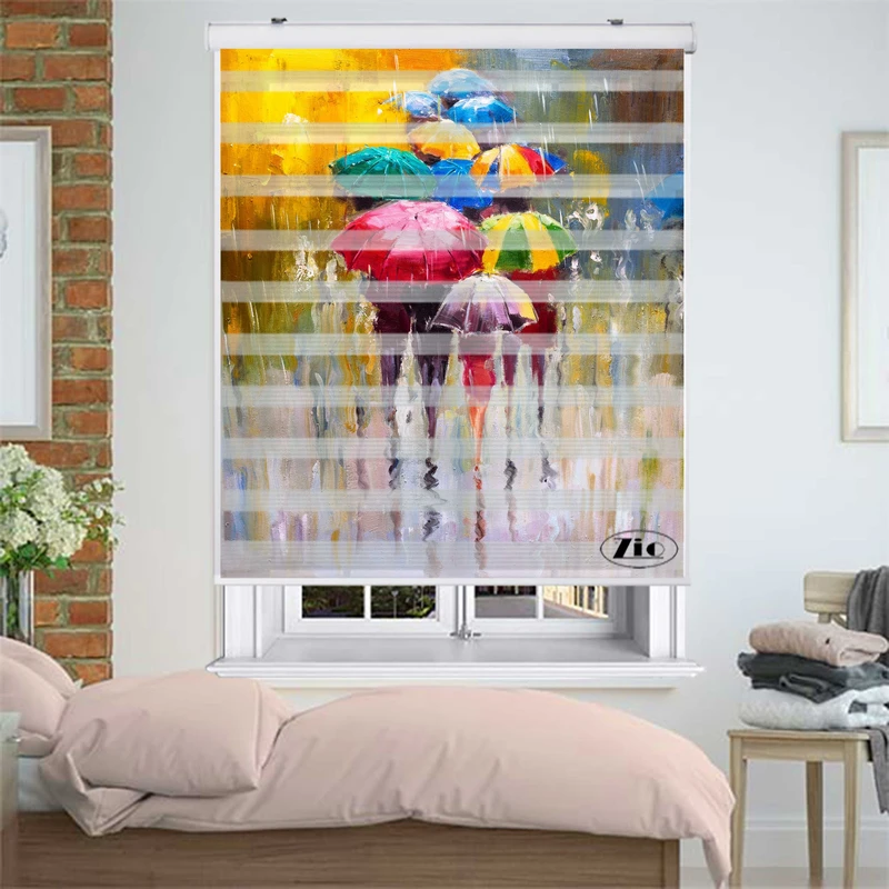 پرده زبرا زیو مدل P6003 سایز 150x200 سانتی متر