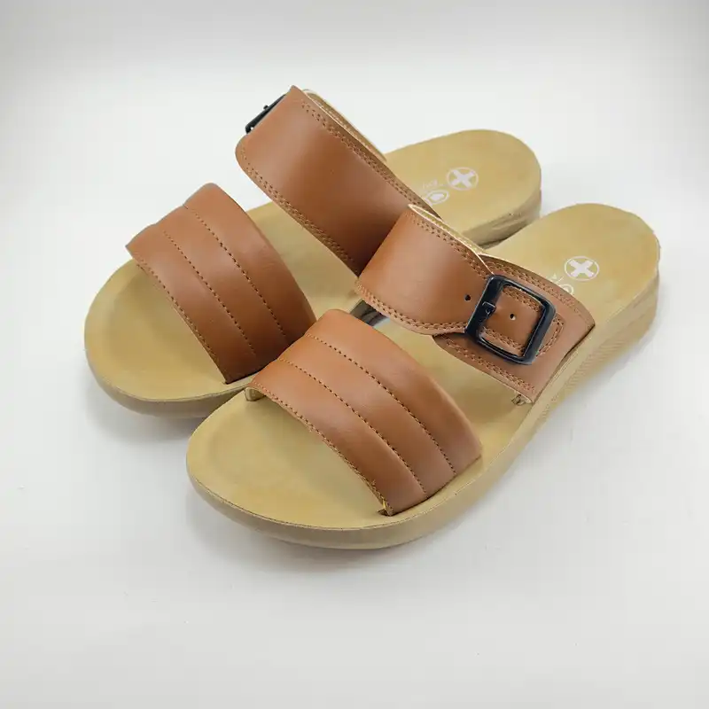 دمپایی زنانه مدل چرمی