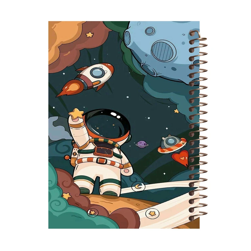 دفتر مشق 80 برگ طرح فضانورد کد J546