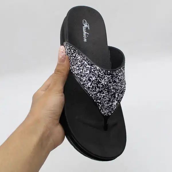 دمپایی لاانگشتی زنانه نیکتا مدل 022-15 شنی کد 1284-WH