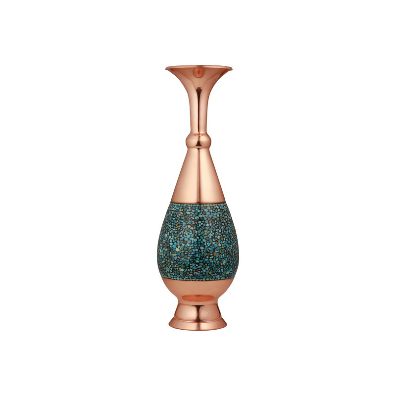 گلدان فیروزه کوبی مدل صراحی کد 25