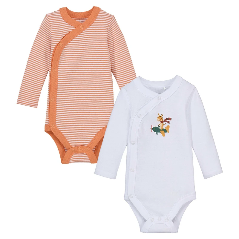 بادی آستین بلند نوزادی لیلی اند دان مدل SEP-MODSAZ00230 مجموعه 2 عددی