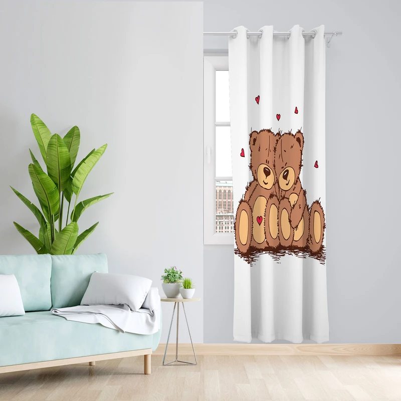  پرده مدل هازان پانچی کد 4458 سایز 140x200 سانتی متر