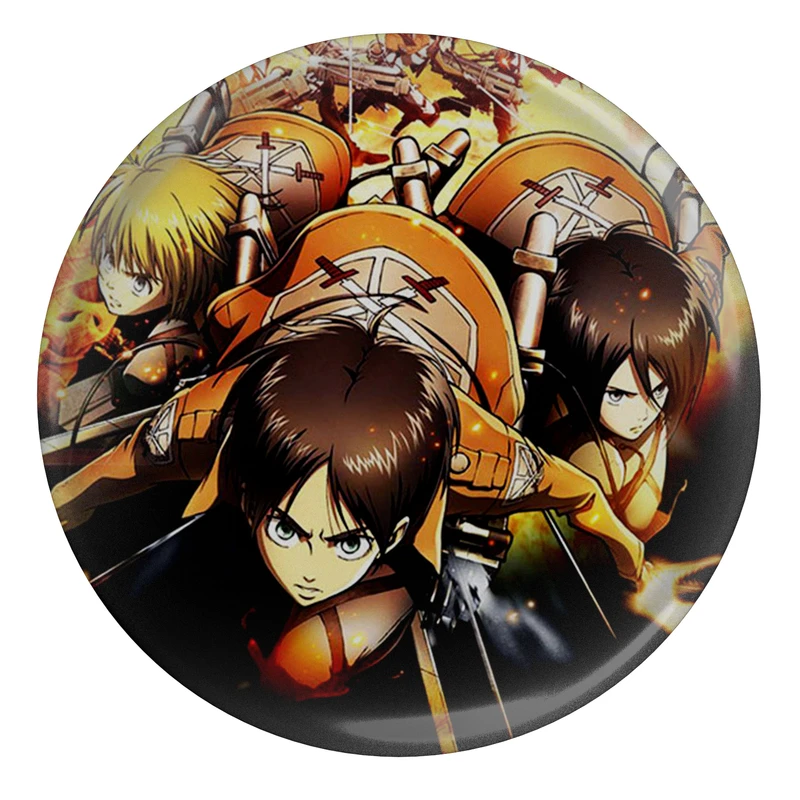 پیکسل طرح انیمه مانگایی حمله به تایتان یگر آکرمن مدل S13987