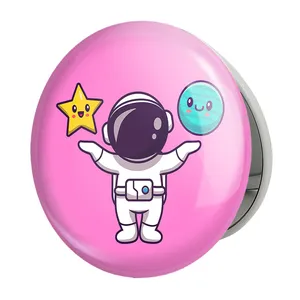 آینه جیبی خندالو طرح فضانورد مدل تاشو کد 25084 