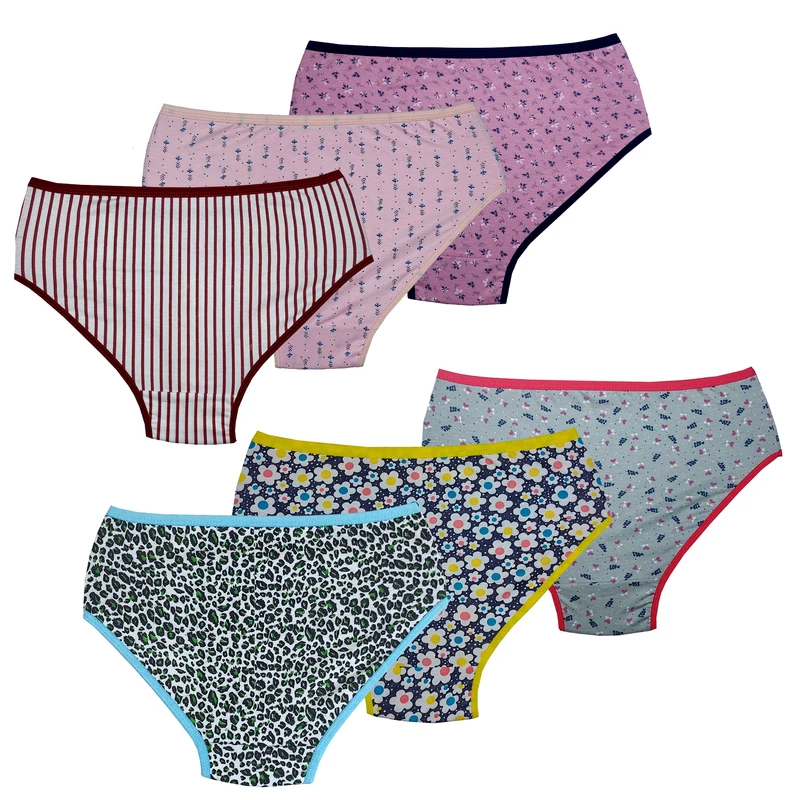 شورت زنانه مدل میکس مجموعه 6 عددی