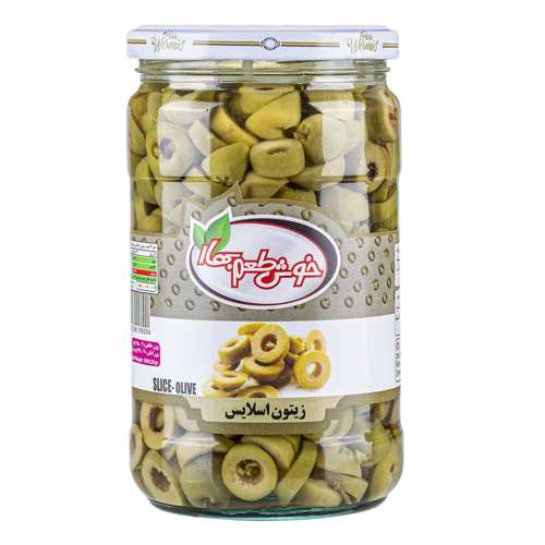 زیتون سبز اسلایس خوش طعم بهار - 680 گرم