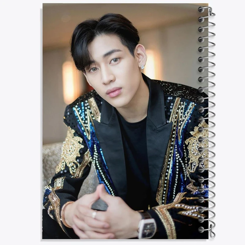 دفتر مشق 50 برگ خندالو مدل بم بم گروه گات سون GOT7 کد 20923